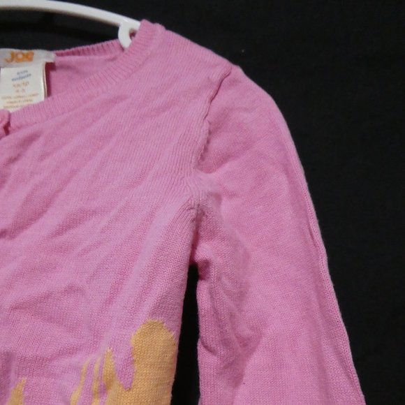 JOE FRESH KIDS | xs 4-5 years | Pink Button Down Cardigan | Orange Lobster | GUC - Picture 5 of 15